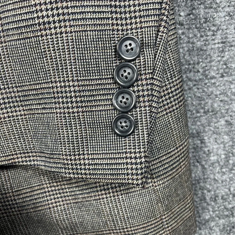 Jos. A. Bank Sport Coat Mens‎ 40L Gray Glen Plaid Traveler's Collection
